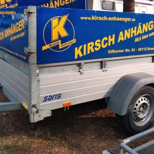 Anhänger offener Kasten mit Laubgitter, 1350kg + 750 GG