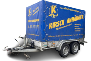 K2700 - Anhänger offener Kasten mit Hochplane 180 cm