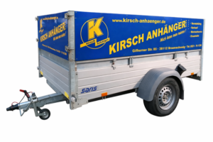 Anhänger offener Kasten mit Laubgitter, 1350kg + 750 GG