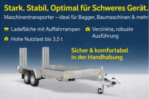 Baumaschinentransporter