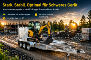 Baumaschinentransporter