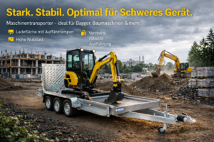 Baumaschinentransporter